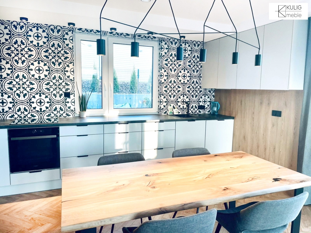 Nowoczesne, szare meble kuchenne K20